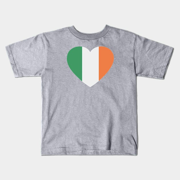 I Love Ireland // Heart-Shaped Irish Flag Kids T-Shirt by SLAG_Creative